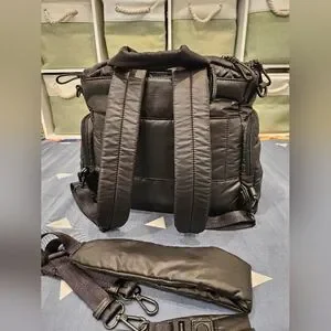 caraa Bags Caraa Baby Diaper Bag Medium In Black Nylon Poshmark